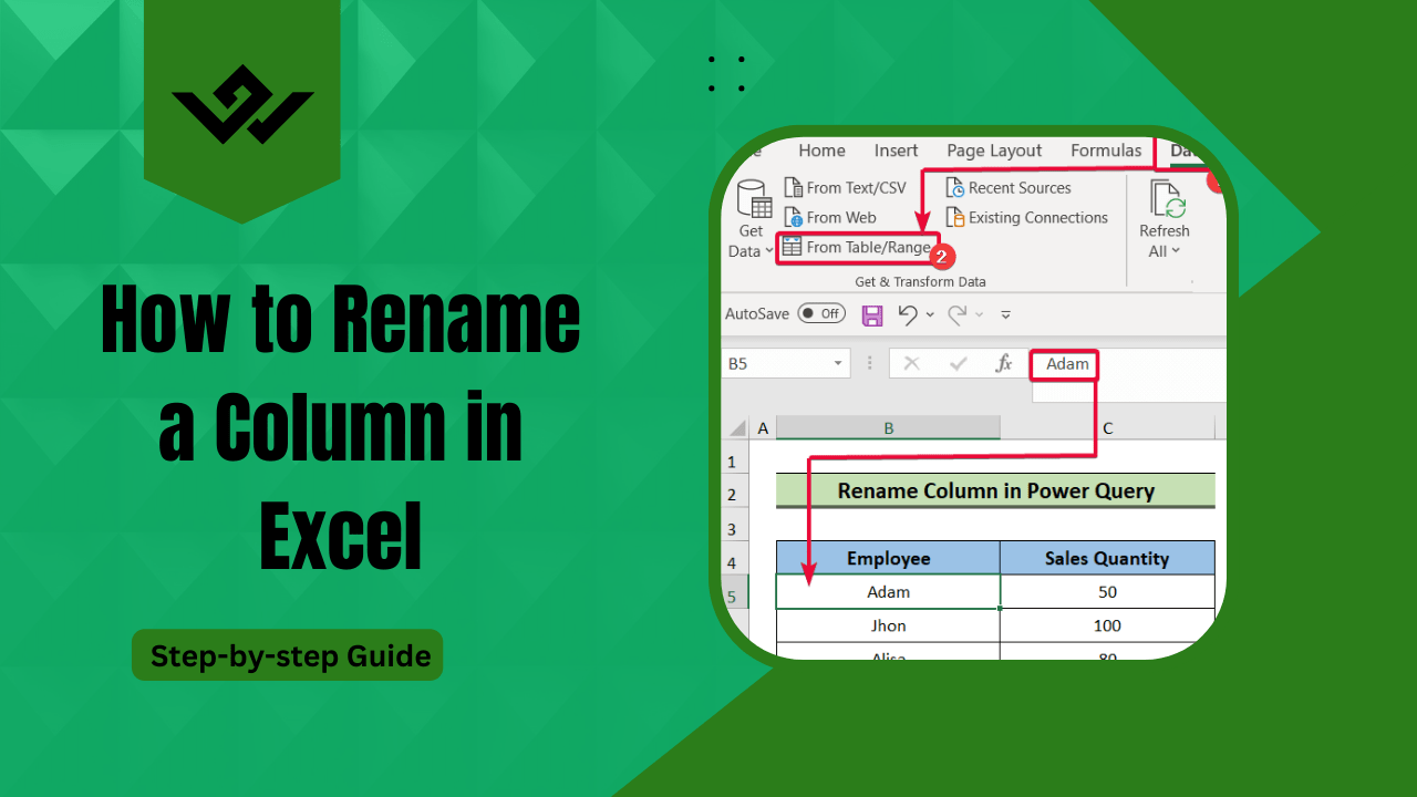 How to Rename a Column in Excel Stepbystep Guide Earn & Excel