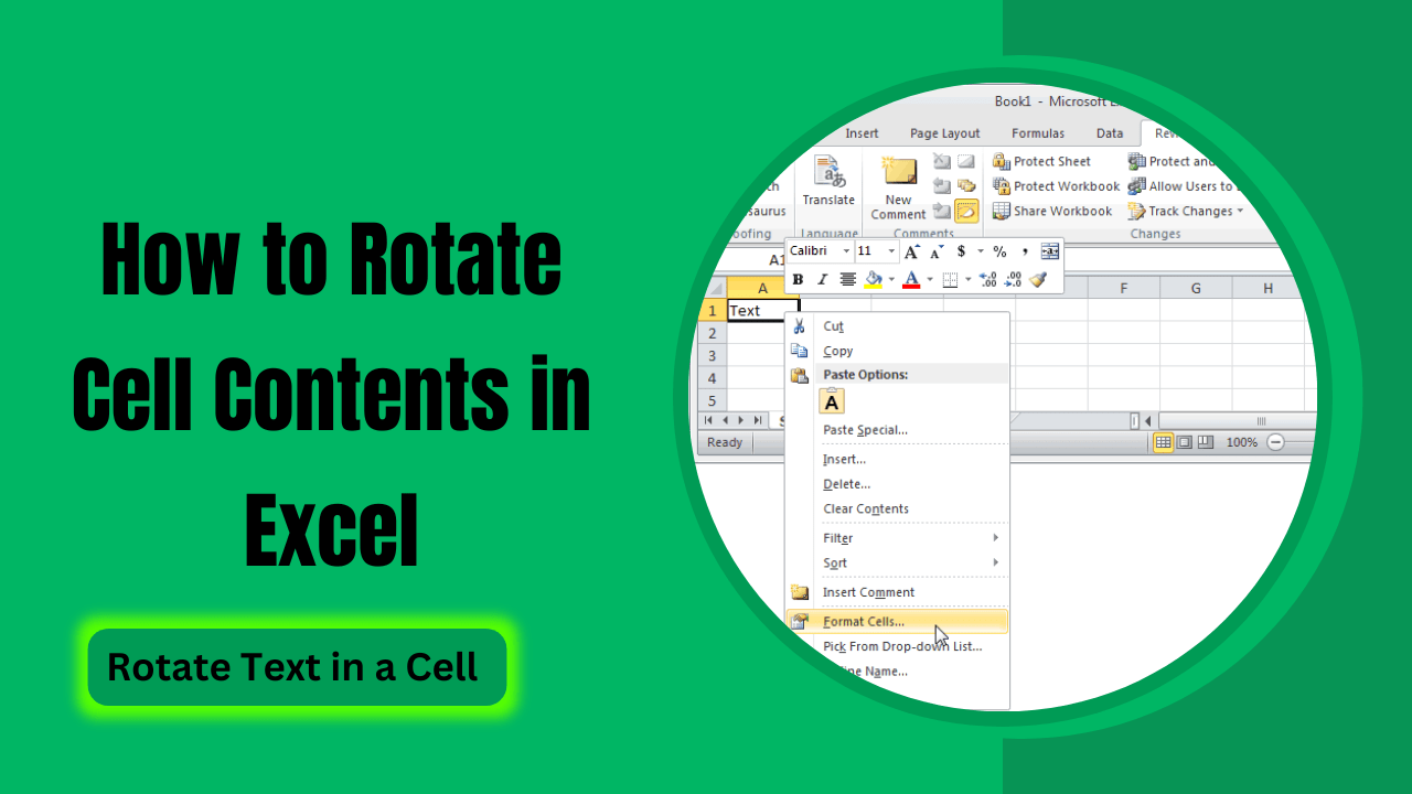 How to Rotate Cell Contents in Excel Rotate Text in a Cell Earn & Excel