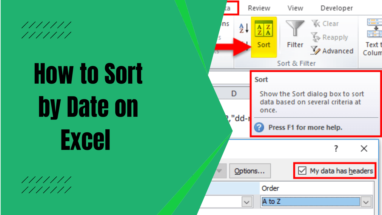 How to Sort by Date on Excel Excel Date Sorting Earn & Excel