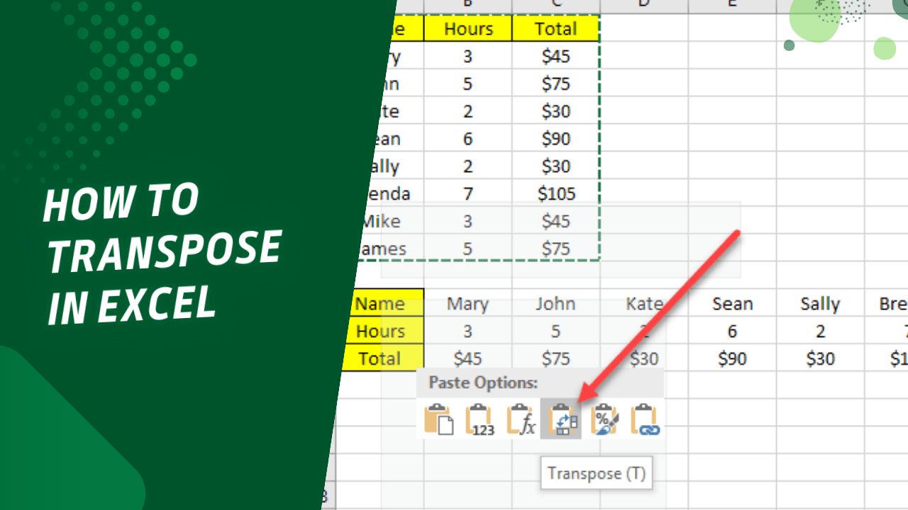 How to Transpose in Excel A Quick and Easy Guide for Beginners Earn