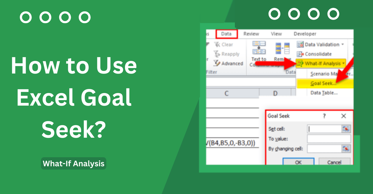 How to Use Excel Goal Seek WhatIf Analysis Earn & Excel