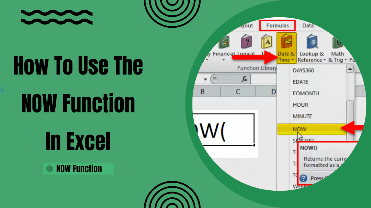 How to Use the NOW Function in Excel NOW Function Earn & Excel