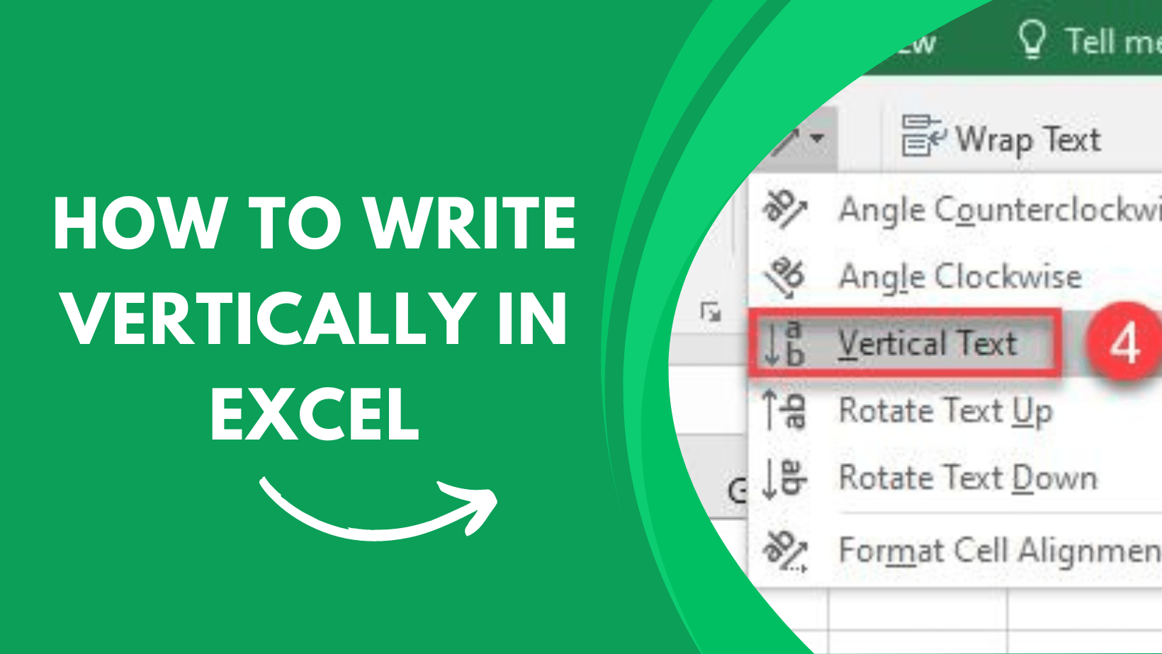 How to Write Vertically in Excel Earn & Excel