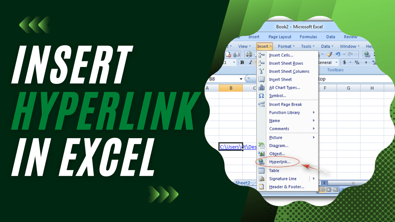 Insert Hyperlink in Excel Work with Links in Excel Earn & Excel