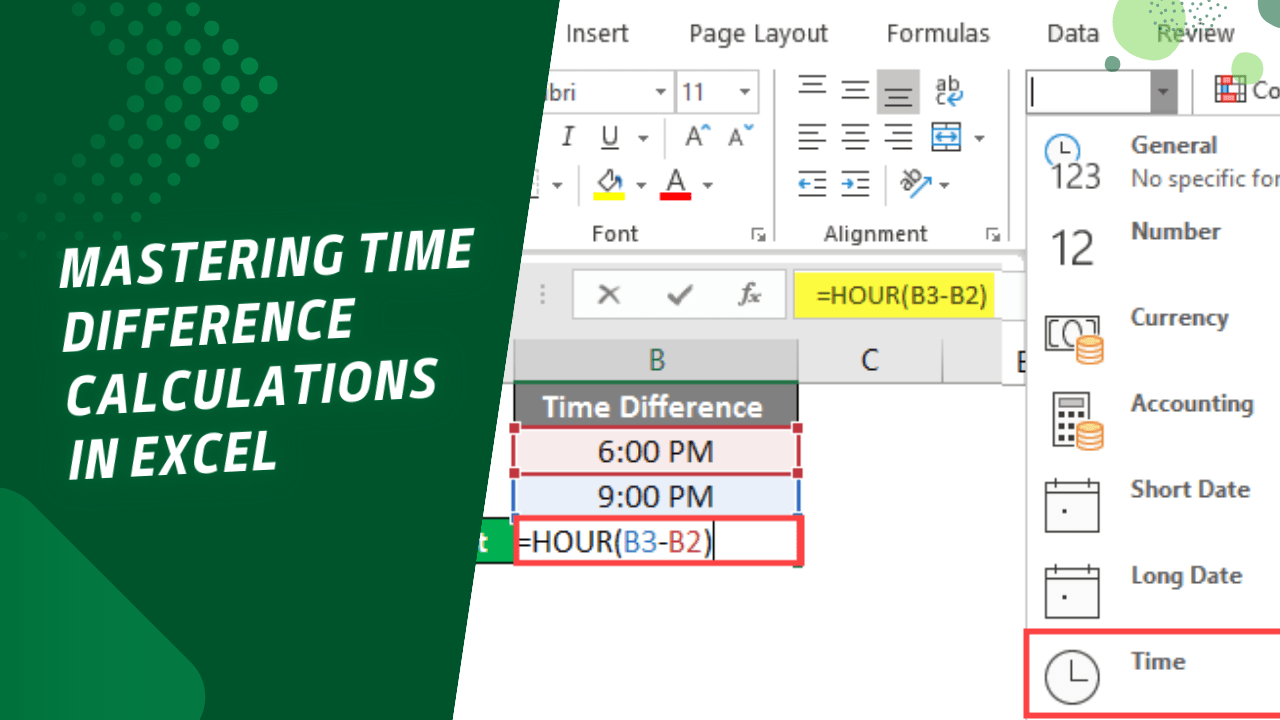 Mastering Time Difference Calculations in Excel A Comprehensive Guide