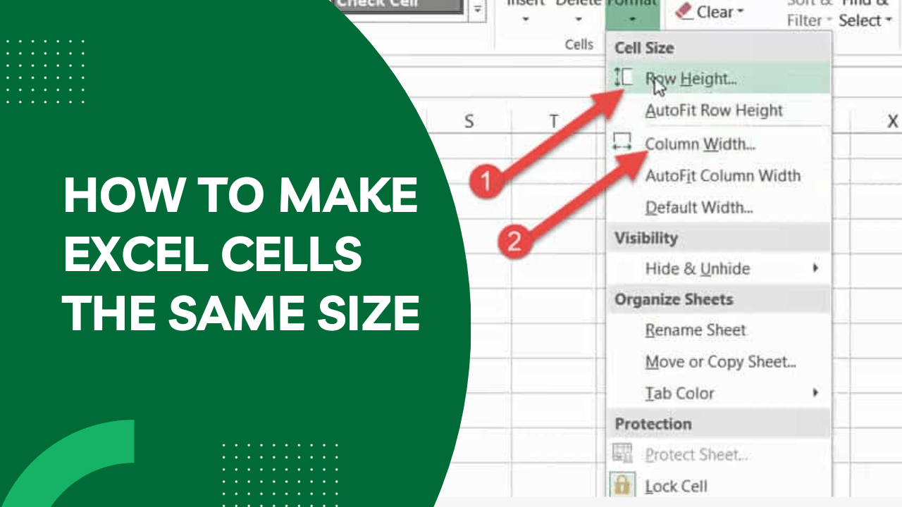 Mastering Uniformity How to Make Excel Cells the Same Size Earn & Excel