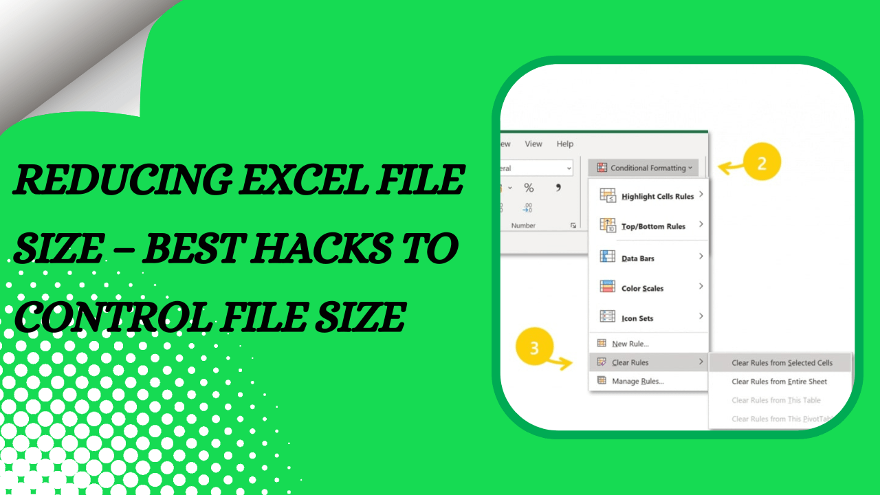 Reducing Excel File Size Best Hacks to Control File Size Earn & Excel