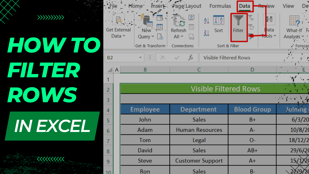 How to Filter Rows in Excel Earn & Excel