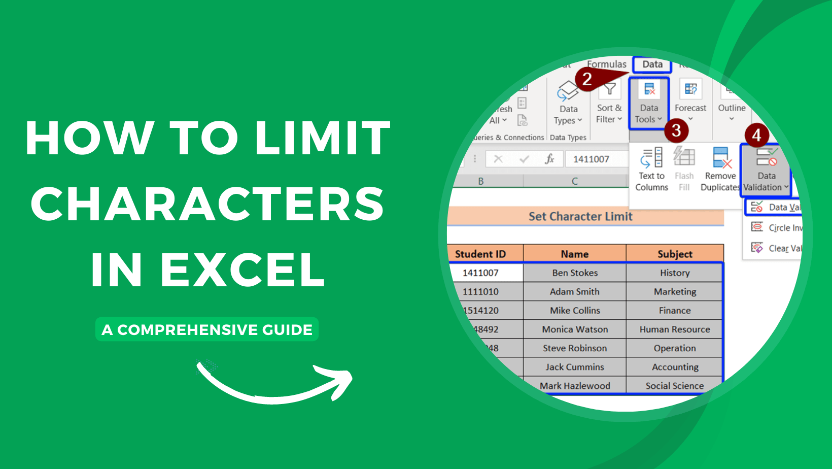 How to Limit Characters in Excel A Comprehensive Guide Earn & Excel