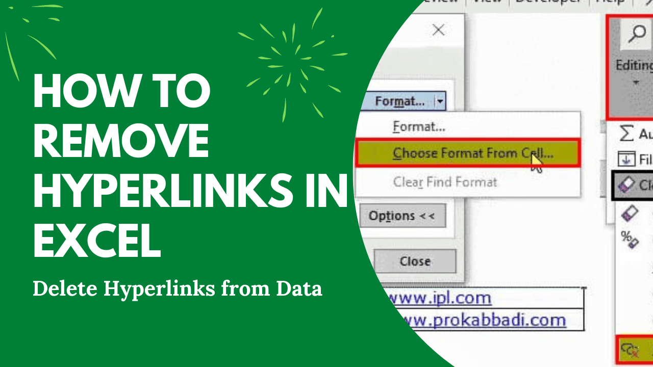 How to Remove Hyperlinks in Excel Delete Hyperlinks from Data Earn