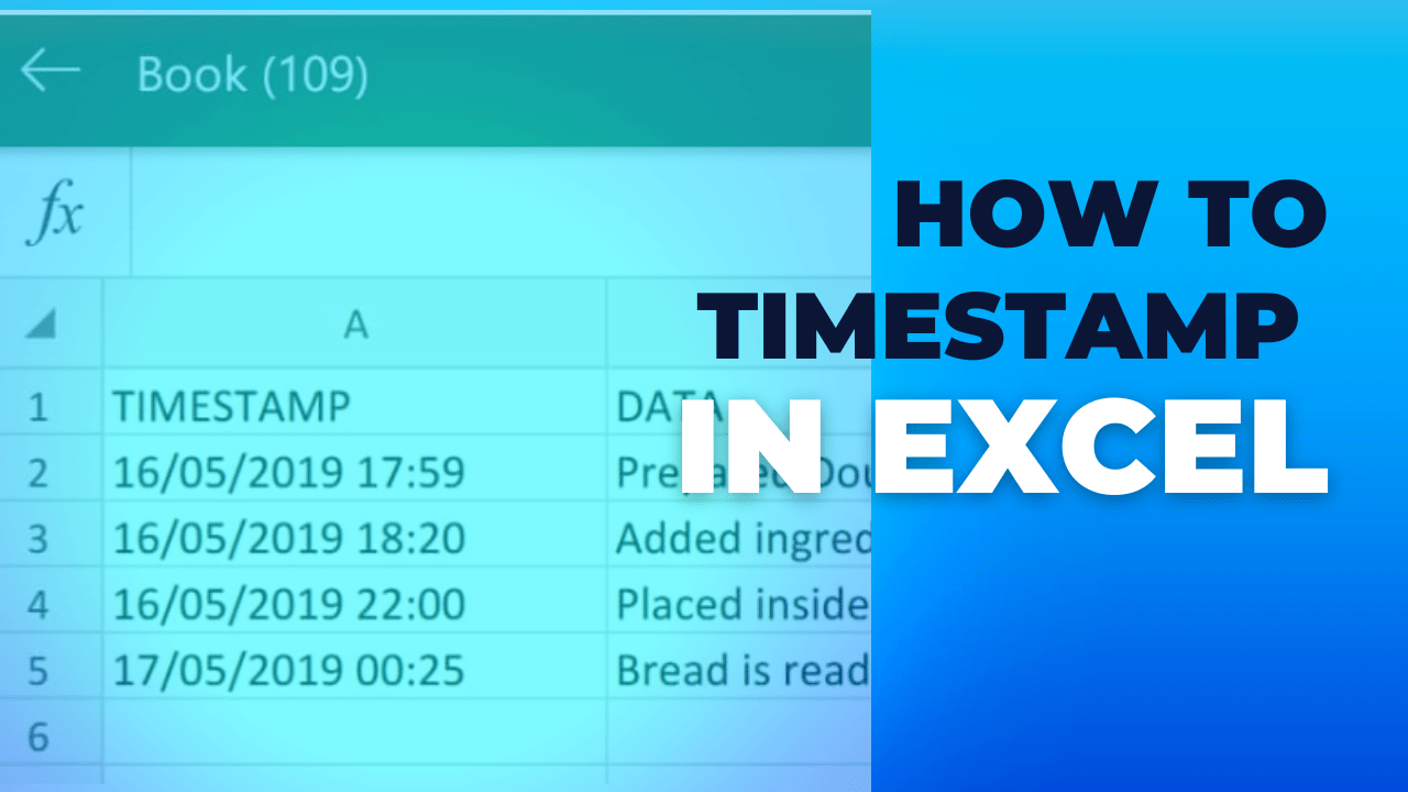 How To Create Automatic Timestamp In Excel Printable Templates Free