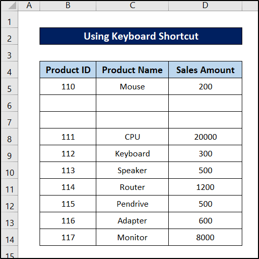 How to Shift Cells Down in Excel Earn and Excel