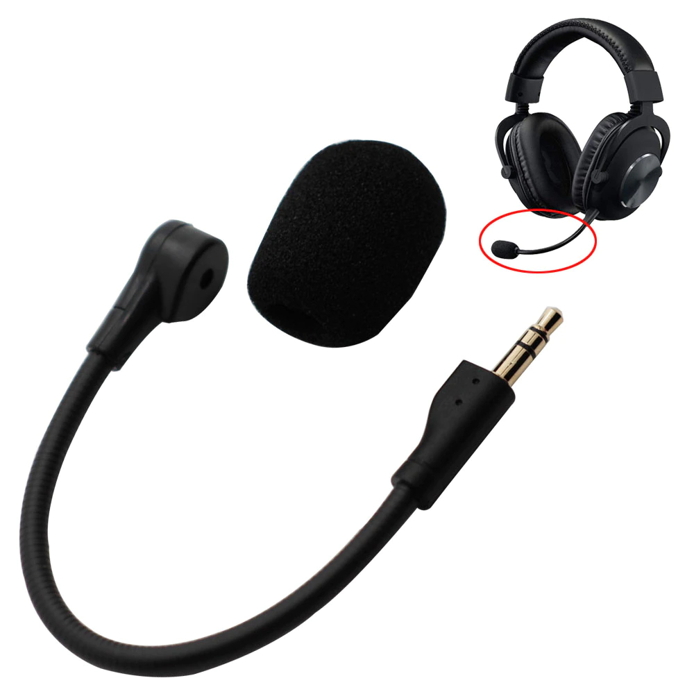 G Pro X 3.5mm Microphone for Logitech G Pro X Gaming Headset Boom Mic