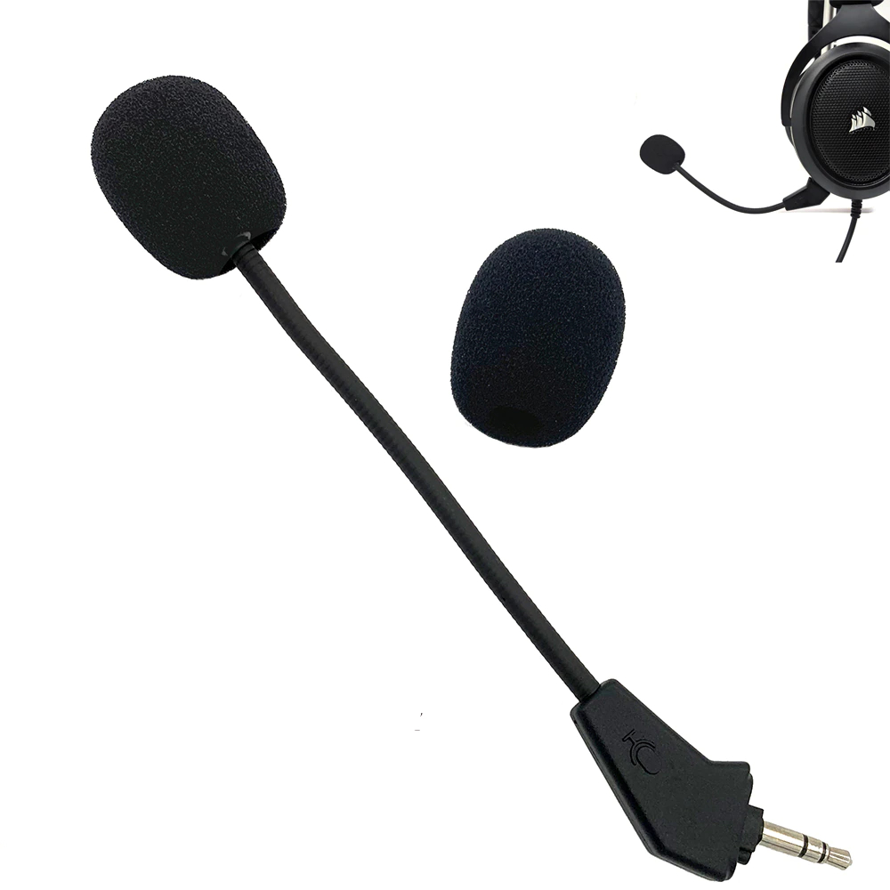 Aux 3.5mm Mic Corsair HS50 HS60 HS70 Pro SE Headsets Microphone Boom