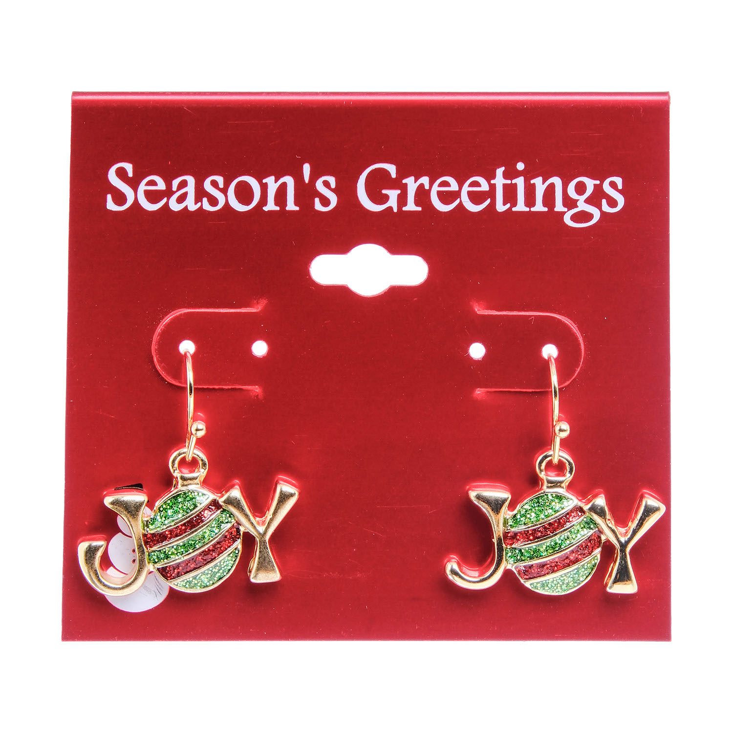 Gold Joy Christmas Earrings Earsense Earrings for sensitive ears