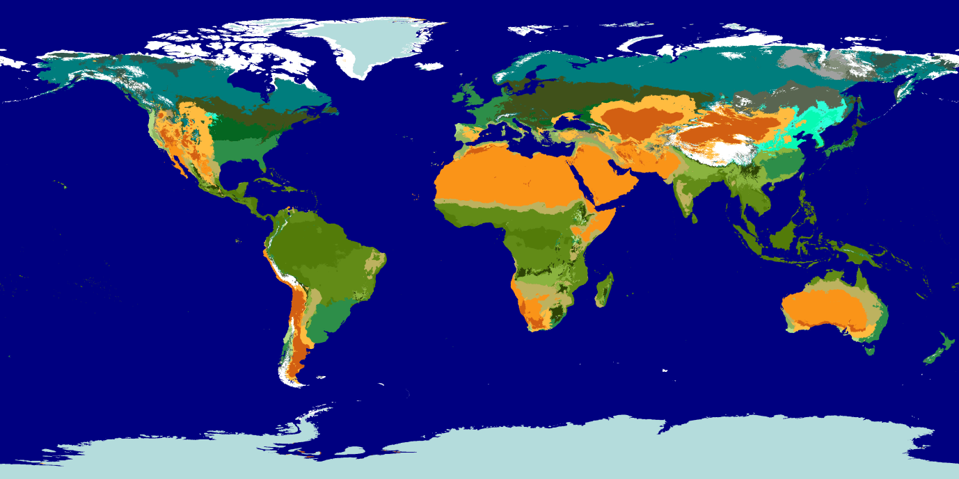 biomes Minecraft Earth Map