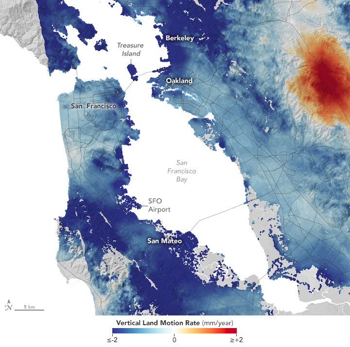 Subsidence and Sea Level Rise in California Past