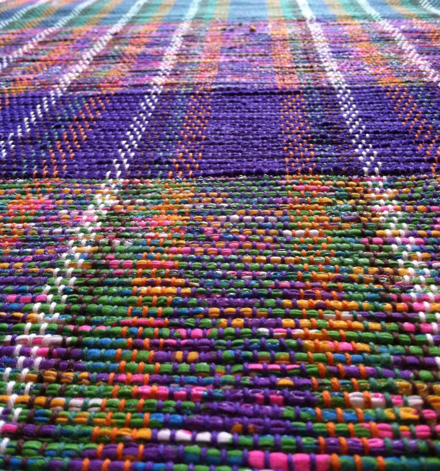 These OldSchool Rugs are Woven out of Plastic Bags