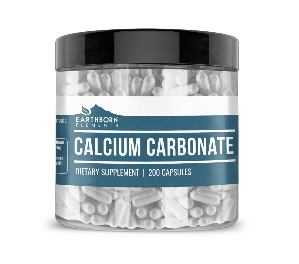 Calcium Carbonate Capsules Earthborn Elements