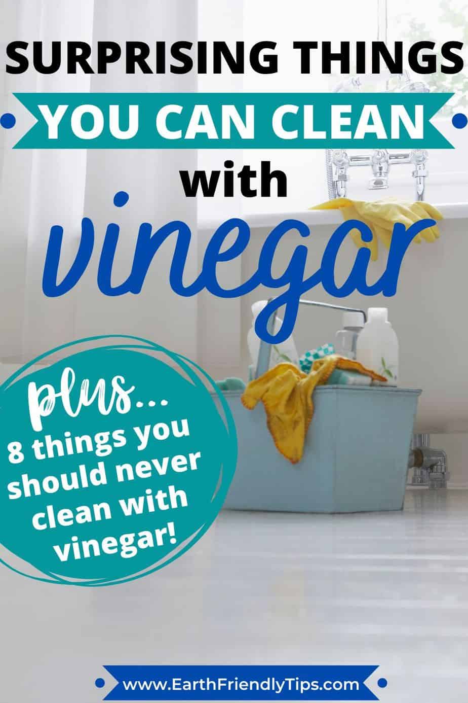 Surprising Things You Can Clean With Vinegar Earth Friendly Tips