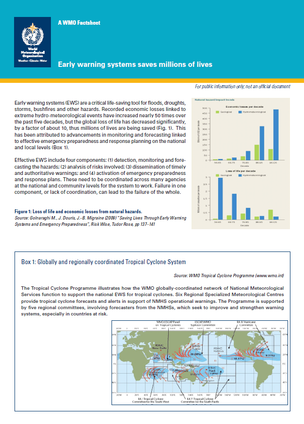 WMO Report Confirms Need for Early Warning Systems Earth Networks