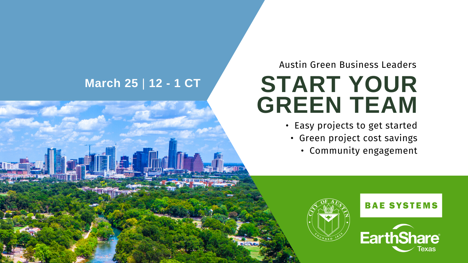 Austin Green Business Leaders Start Your Green Team EarthShare Texas