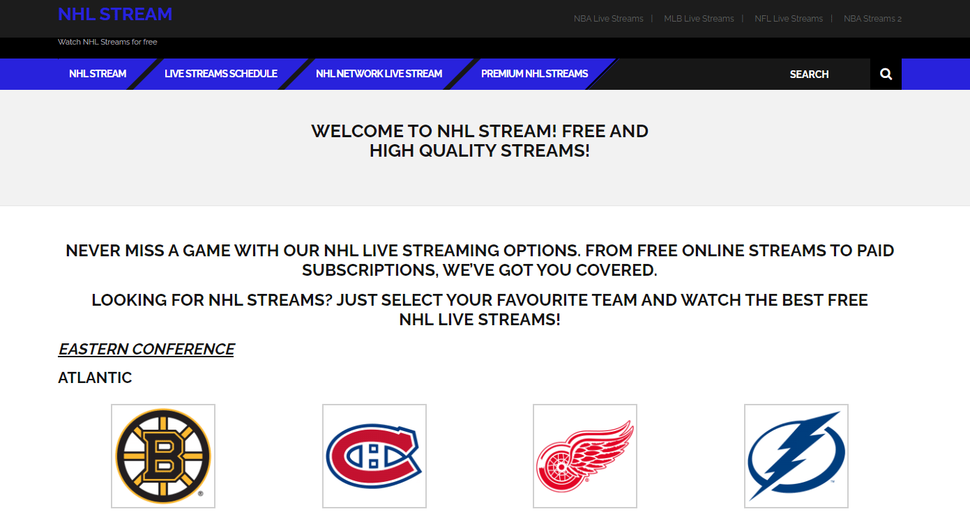 21 FREE NHL Streaming Sites in 2024 Watch Hockey Live Online Earth