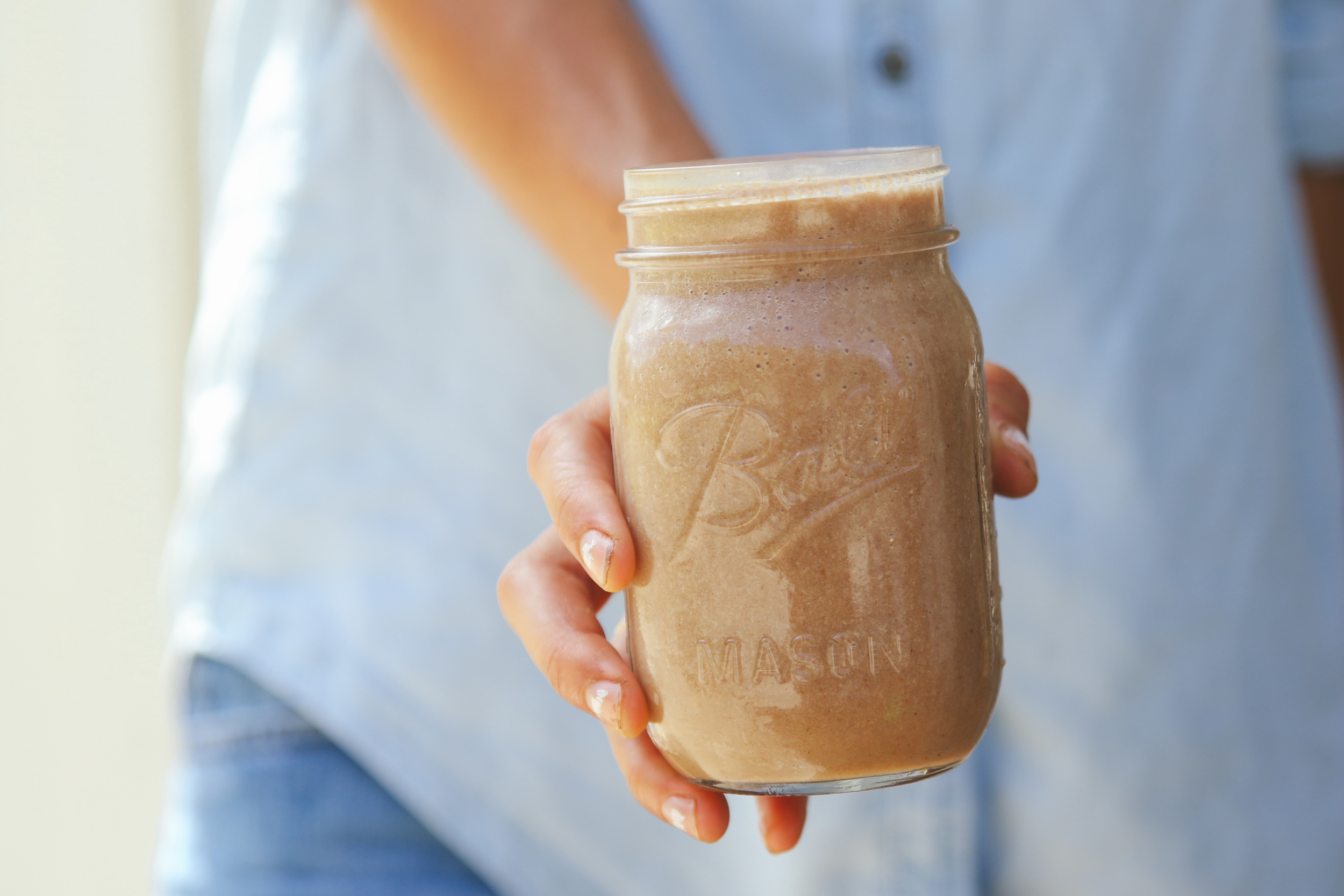 Golden Chocolate Chia Vegan Shake Earthy Andy