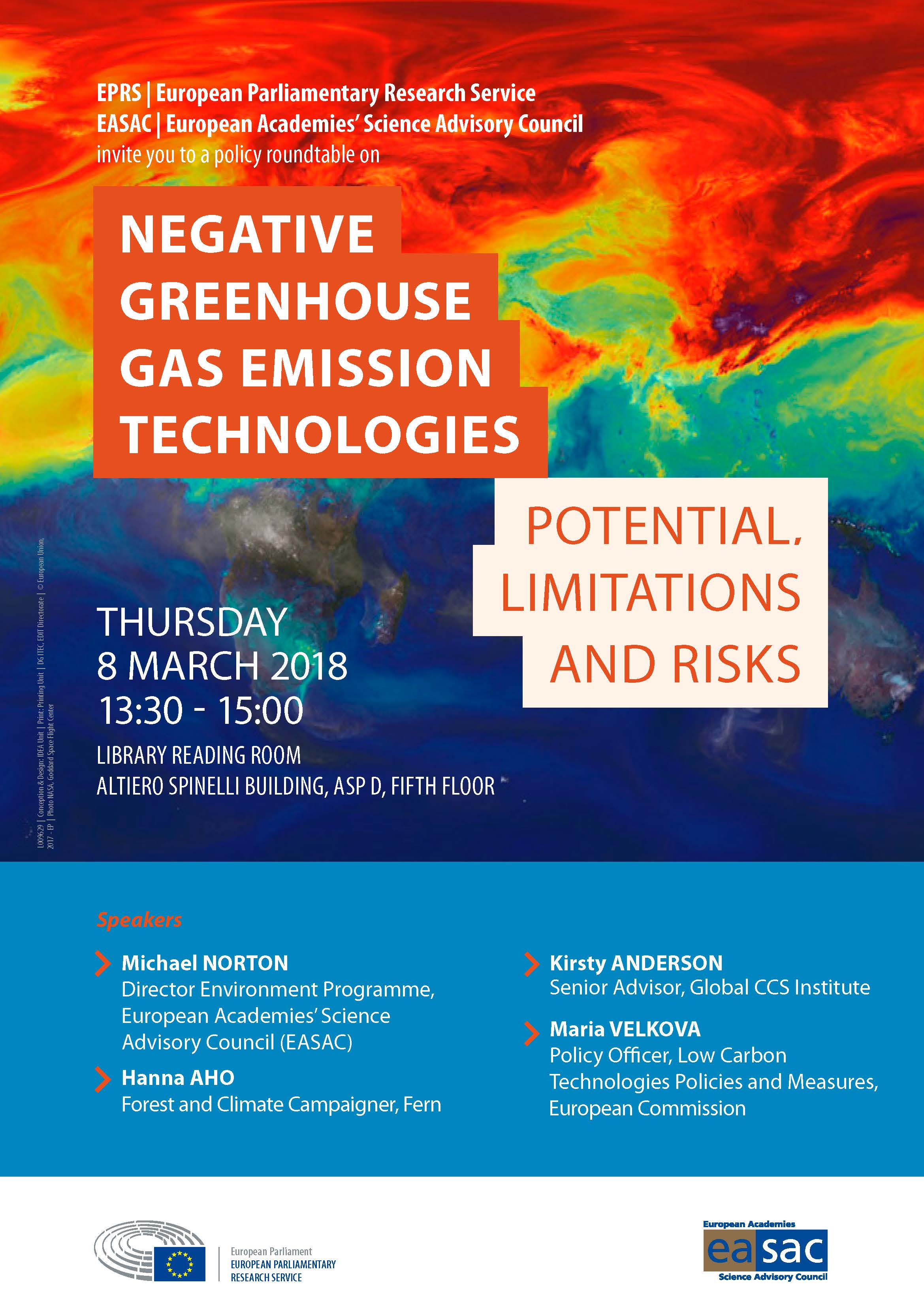 Negative greenhouse gas emission technologies Potential, limitations