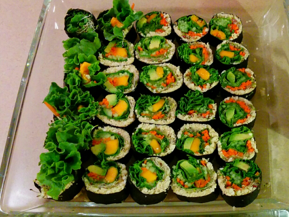 Raw Vegan Sushi Lettuce Edition Easily Raw