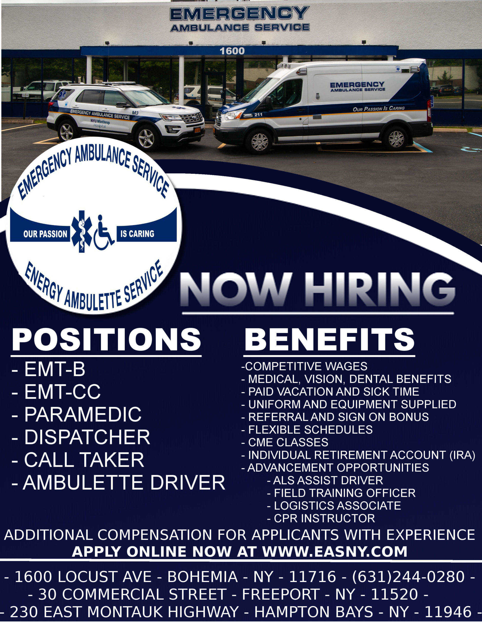 Home EASNY EMS EMERGENCY AMBULANCE SERVICE