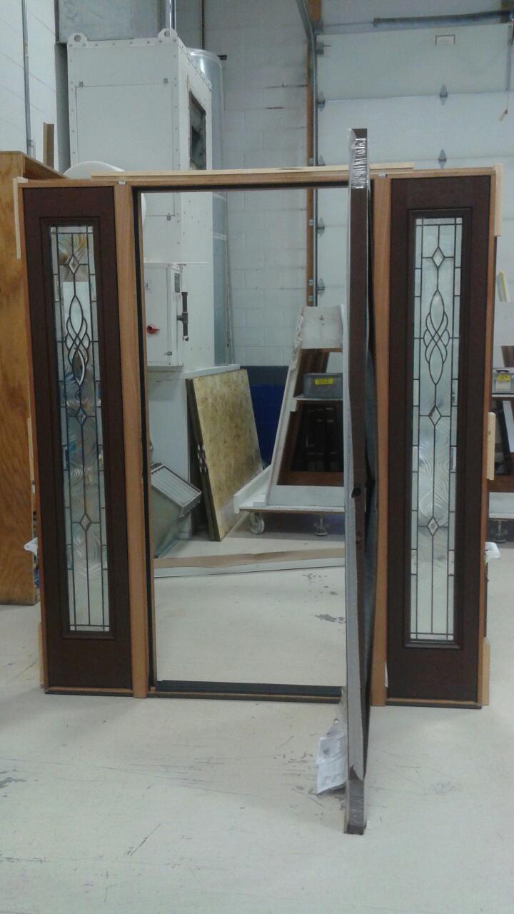 Dark Mahogany Entry Door Eason Painting