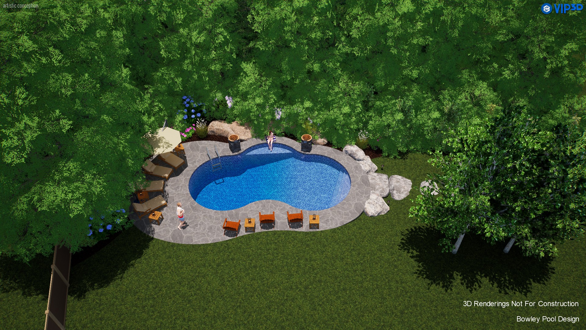 Conceptual Designs Swimming pool Installation North Fork of Long