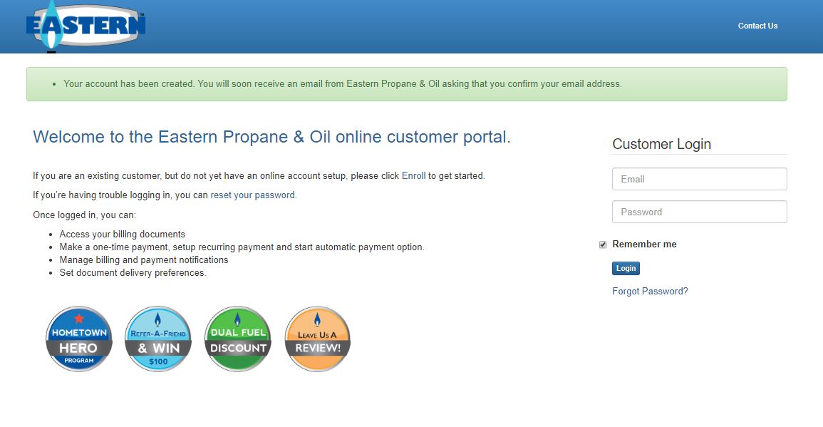 Accessing Our Online Customer Portal Eastern Propane & Oil