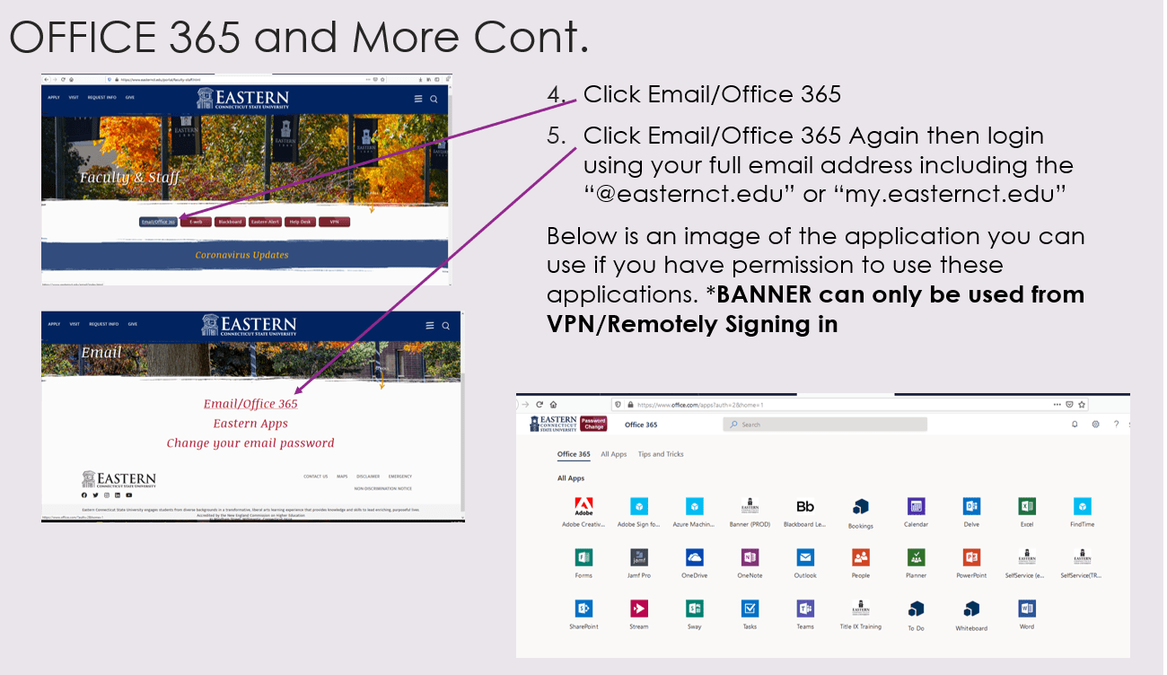 Office 365 in the Cloud Eastern Connecticut State University