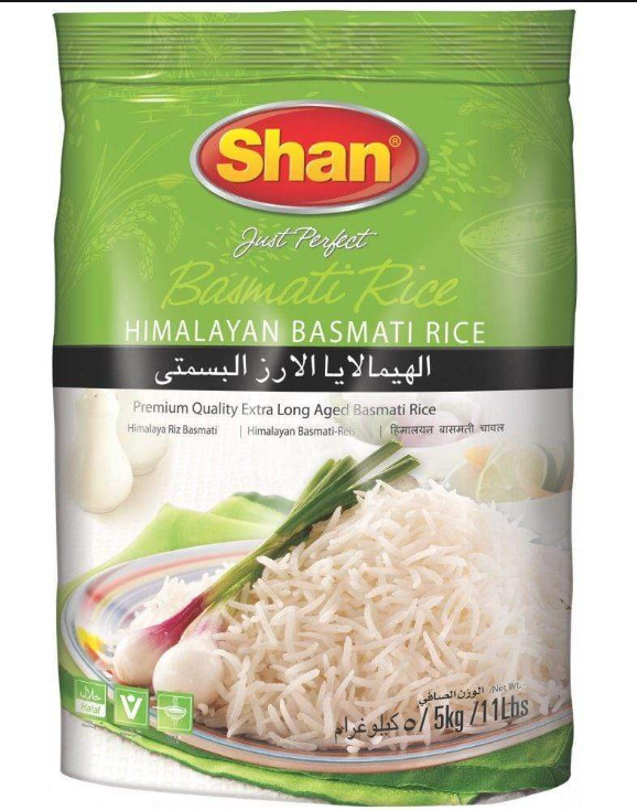 Shop SHAN Himalayan Basmati Rice 5kg Bag