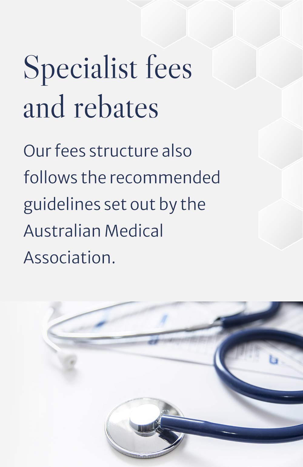 SPECIALIST FEES & REBATES Eastern Plastic Surgery (EPS)