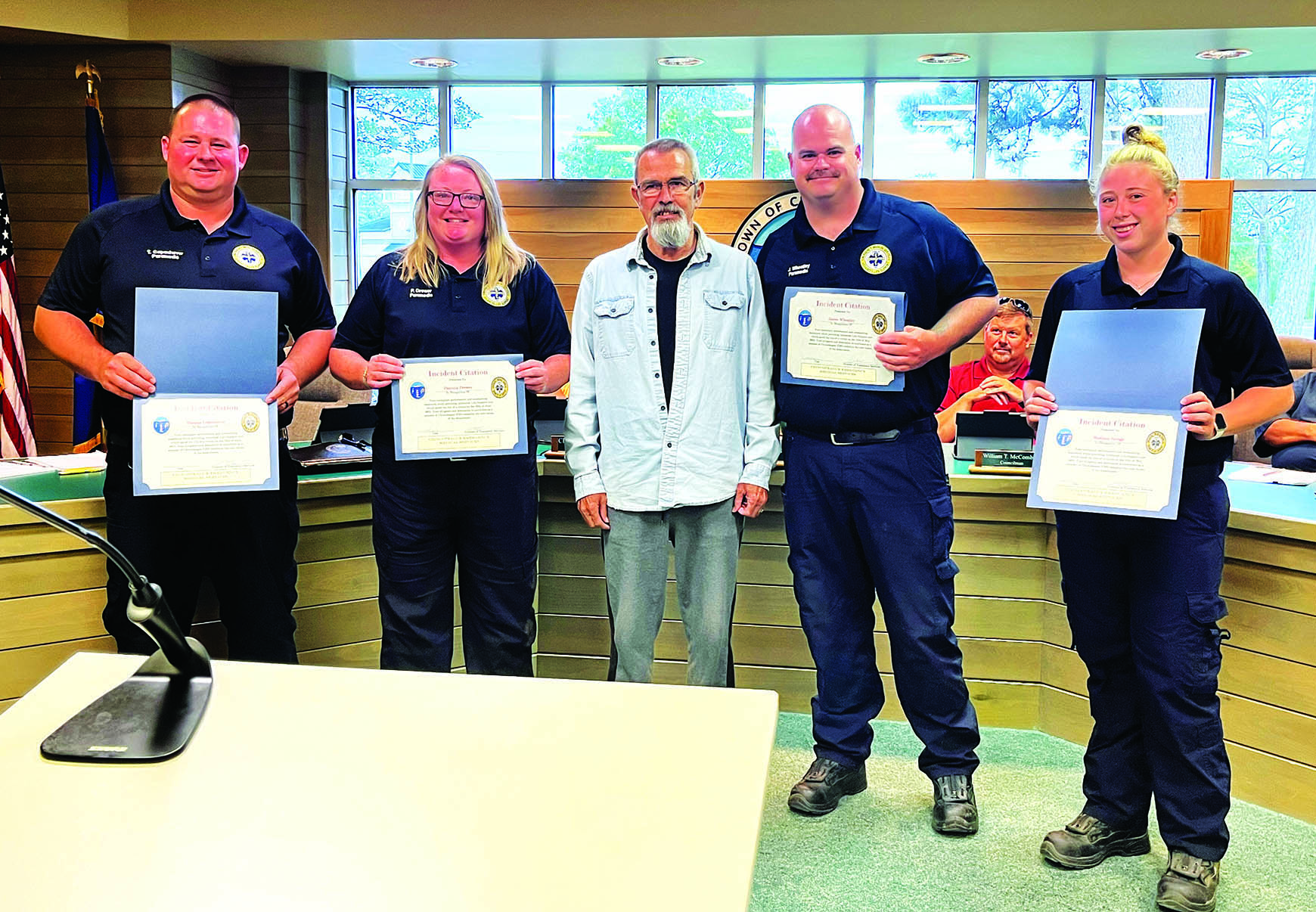 Chincoteague Recognizes First Responders; Resident Requests Demolition