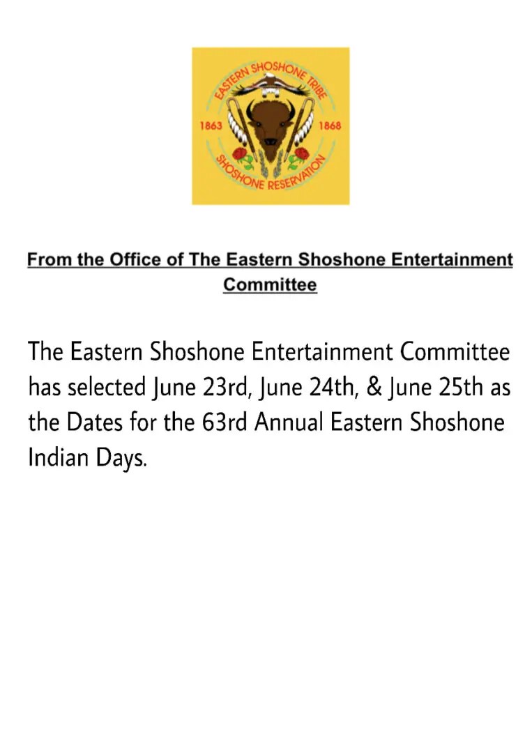 2023 Shoshone Indian Days Eastern Shoshone
