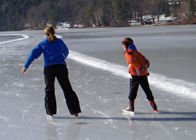 Nordic Skating Skates for Frozen Lakes and Winter Fun