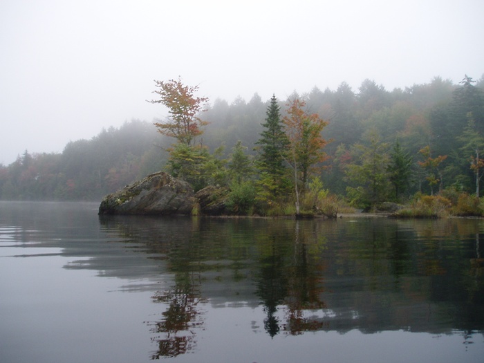 Paddling The Green River Reservoir In Hyde Park, Vermont