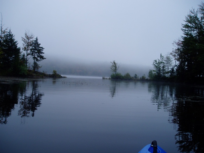 Paddling The Green River Reservoir In Hyde Park, Vermont