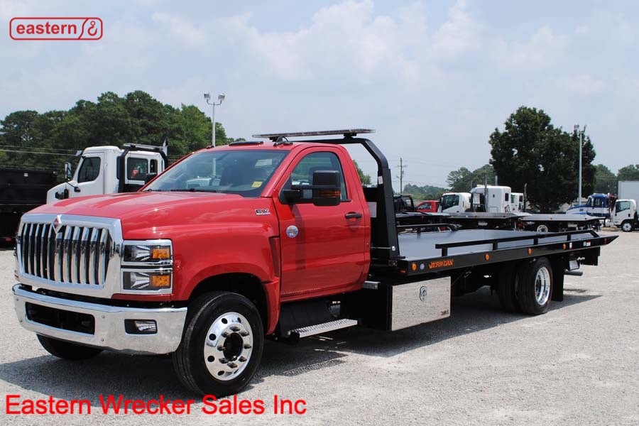 2022 International CV with 22ft JerrDan SRR6TWLP Steel Carrier SOLD