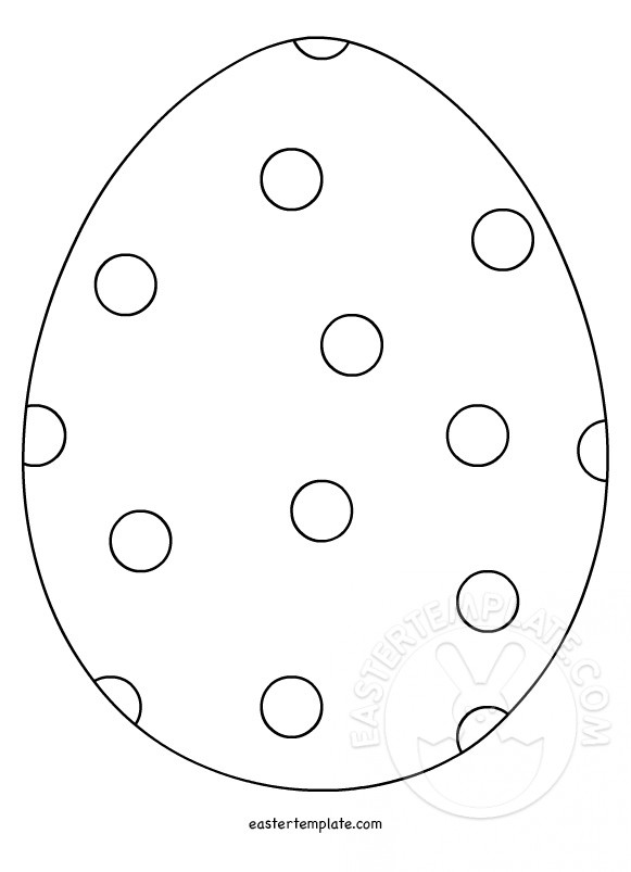 Easter Egg Black And White Easter Template
