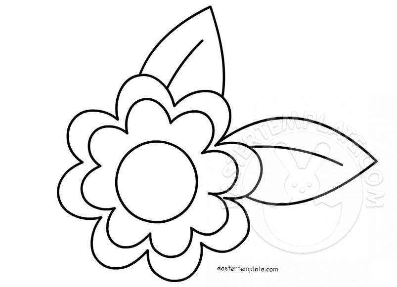 Flower leaf patterns - Easter Template