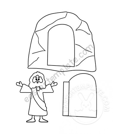 Easter resurrection craft for kids | Easter Template