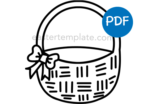 Easter Basket template printable - Easter Template