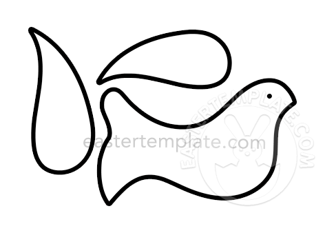 Dove Cut Out Craft Template - Easter Template