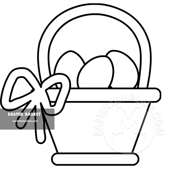 Empty Easter Basket Coloring Page Coloring Home