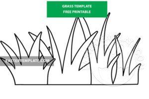 Grass template printable - Easter Template